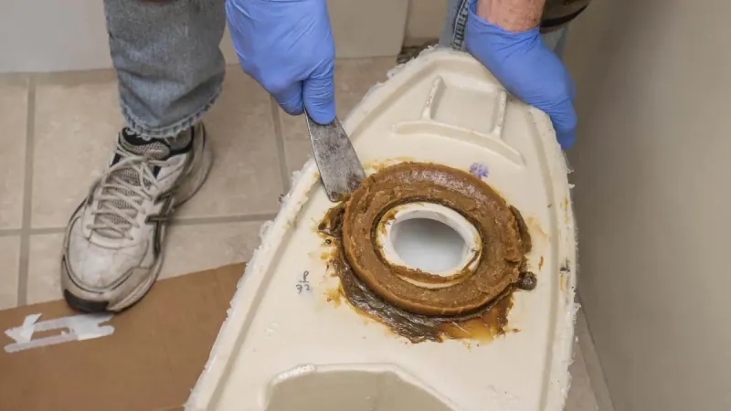 Toilet in a Lakeland bathroom during a toilet repair visit